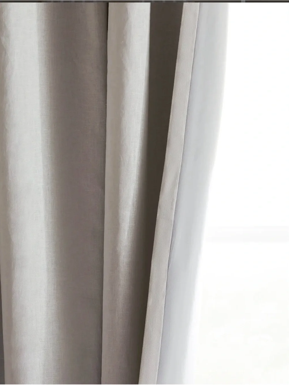 NWOT Quince European Linen True Blackout Curtain - Single Panel (White) 48 X 84